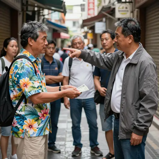 那些轻信的游客把钱交给了一个承诺带他们私密游览的陌生人。