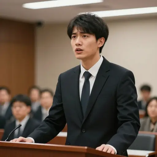 在演讲过程中，他因为紧张而失声了。