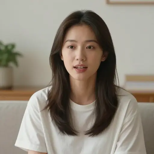 她的声音具有鲜明的女性特质。