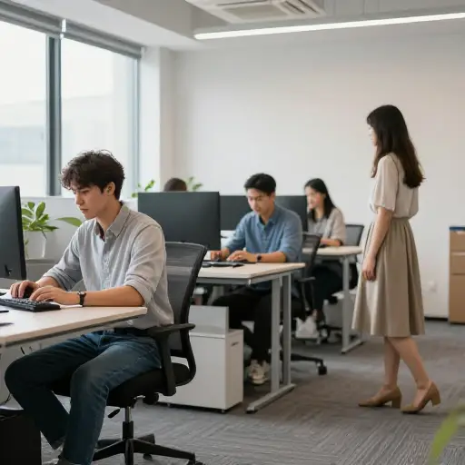 我们可以在办公室穿喜欢的衣服，只要合理。