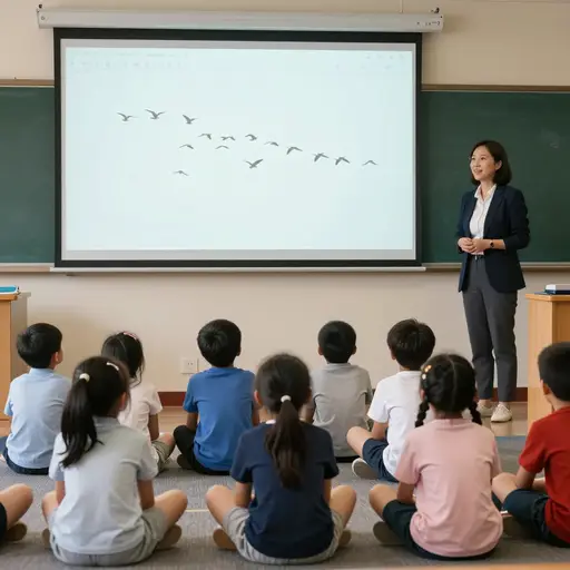 这部野生动物纪录片甚至吸引了教室里最坐不住的孩子们。