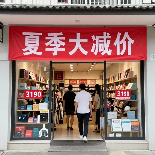 这家商店正在进行夏季大减价。