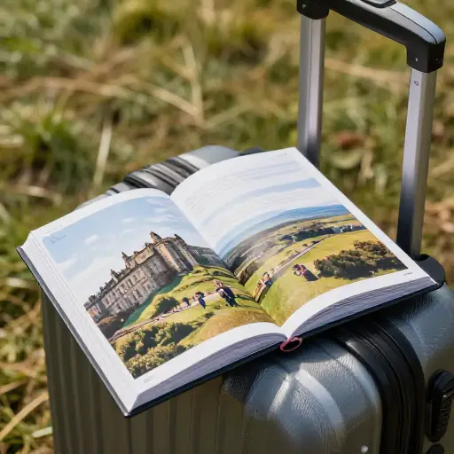 我特意选择与你们一起旅行，因为你们的旅行手册承诺了一次前往圣安德鲁斯的半日游。