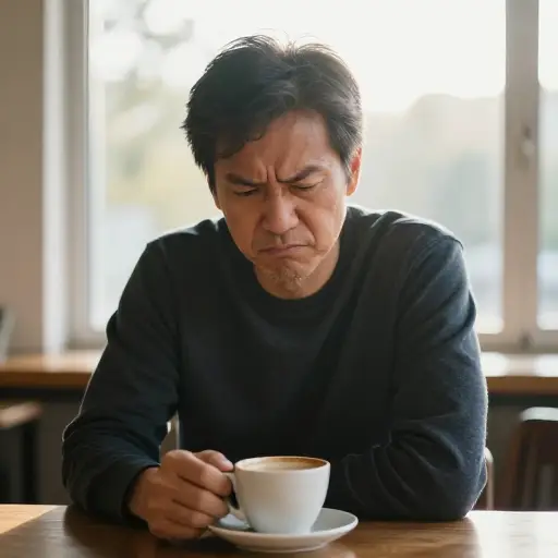我父亲在喝早咖啡前总是脾气暴躁。