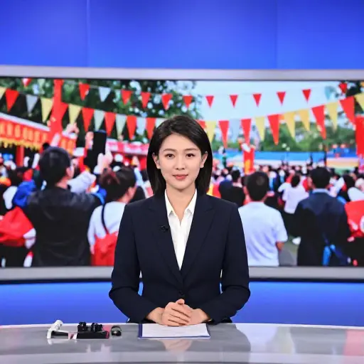 当地新闻广播以一则关于社区节日的报道开头。