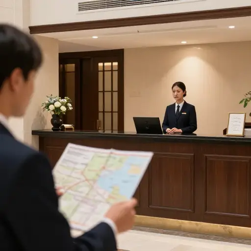 也许你可以问酒店员工，或者自己查一下地图？