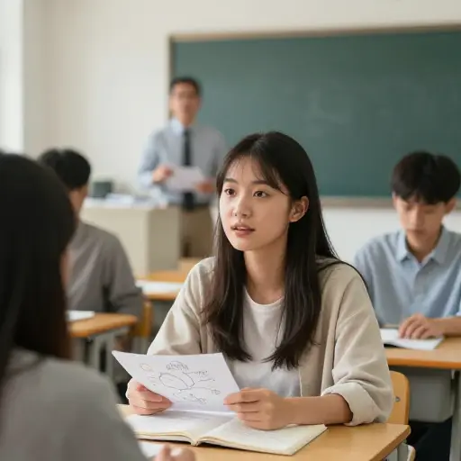 她能快速从讲座中理解并记住复杂概念。