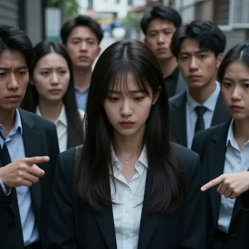 那个恶意的谣言毁了她的名声。