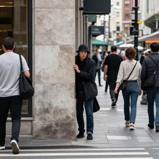 要避开在那个区域行为可疑的任何人。