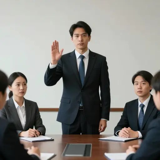 他决定通过质疑公司的政策来制造麻烦。