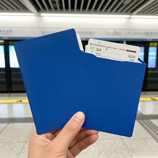 我买了一本地铁票册，用于每日通勤。