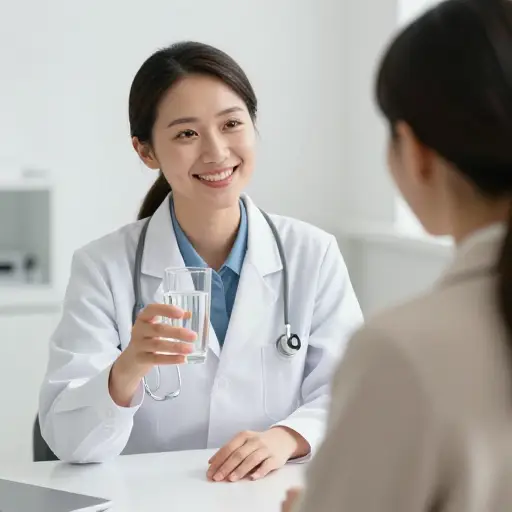 医生说多喝水对健康有益。