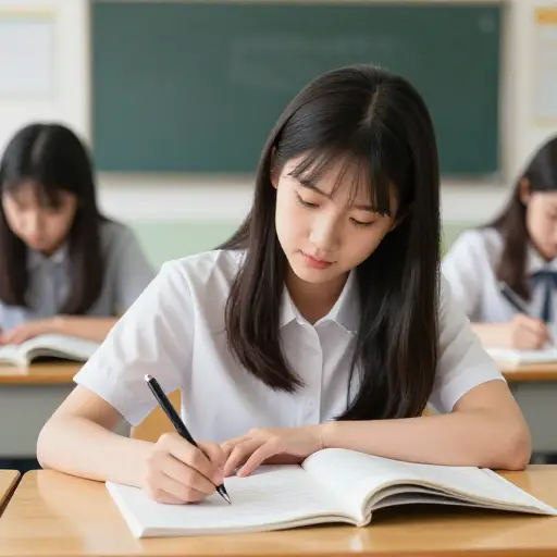 她是一个非常能干的学生。