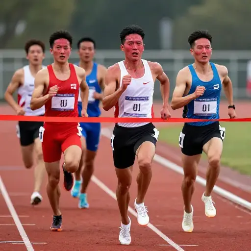 运动员们几近精疲力竭。
