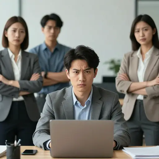 他以自我为中心的态度让其他人很难与他共事。