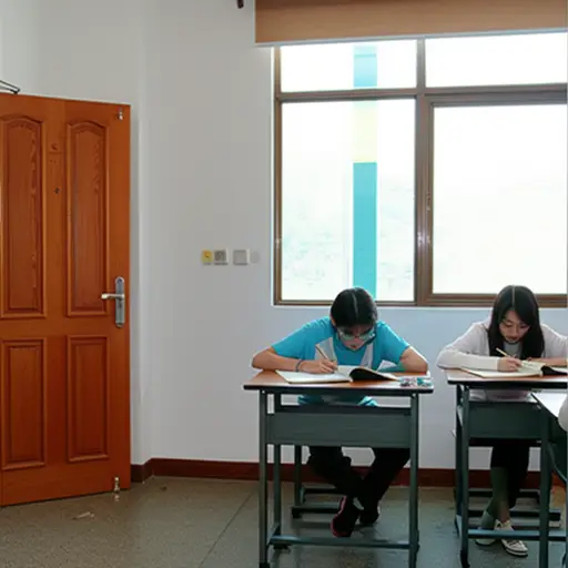 他们把自己关在房间里学习。