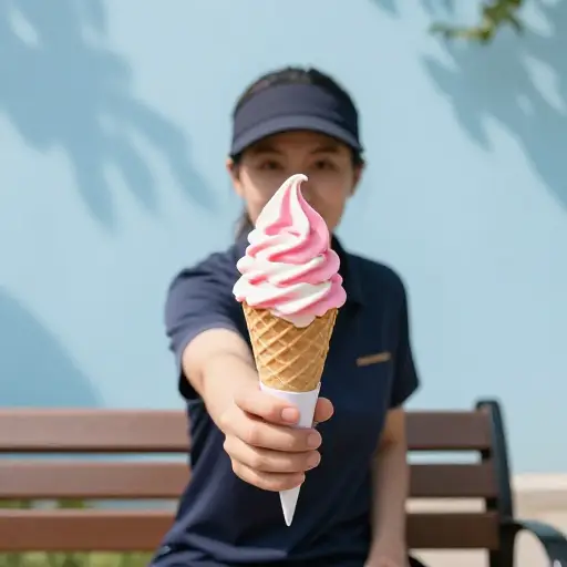 我想要一个冰淇淋。