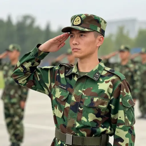新兵训练时，他们必须学会正确地敬礼。
