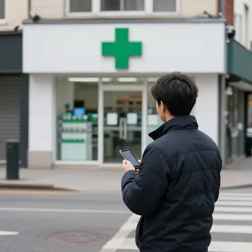 我在找最近的药店。