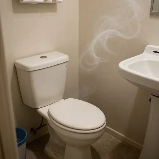 我真希望能除掉浴室里的那股臭味。