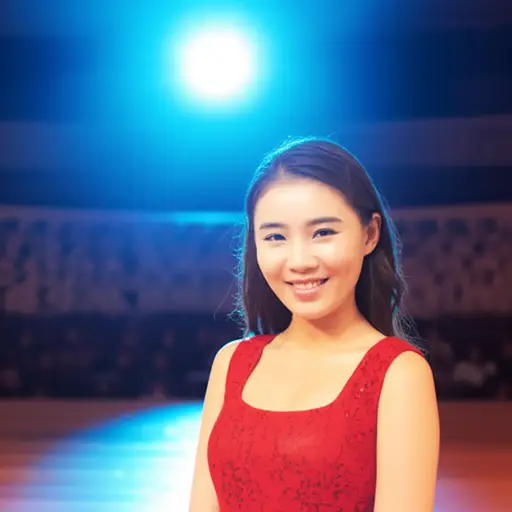 她长大后想成为一名演员。