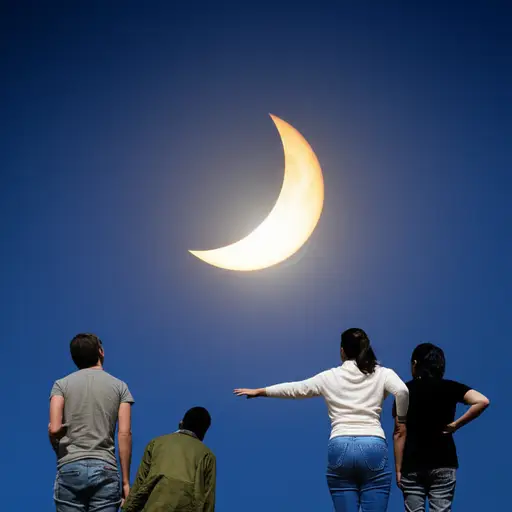 我们准备下周去看日食，那时月亮会部分遮挡太阳。