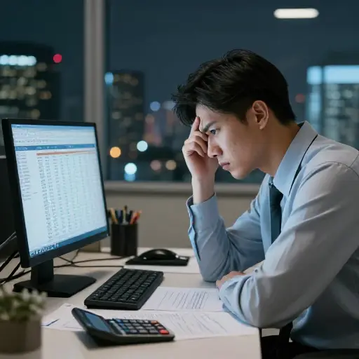 会计师对财务报告数据中存在的一个重大错误感到担忧。