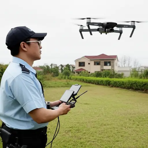 警察用无人机定位了逃犯的藏身之处。