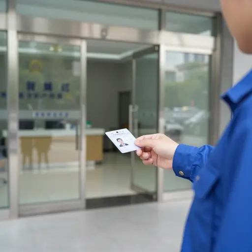 请在入口处出示您的身份证。