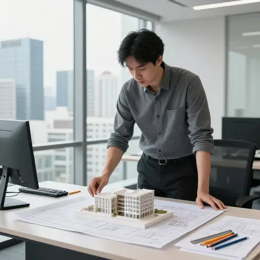 这位建筑师的设计体现了他独特的审美理念。