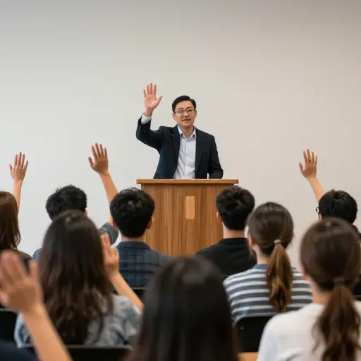 这位候选人向一大群支持者发表了演说。