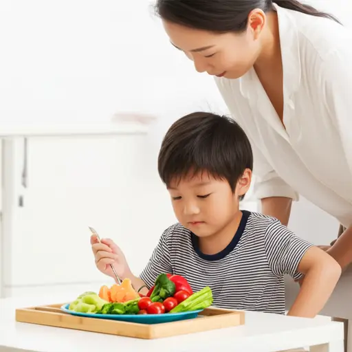 我妈妈经常检查我是否吃了健康的食物。