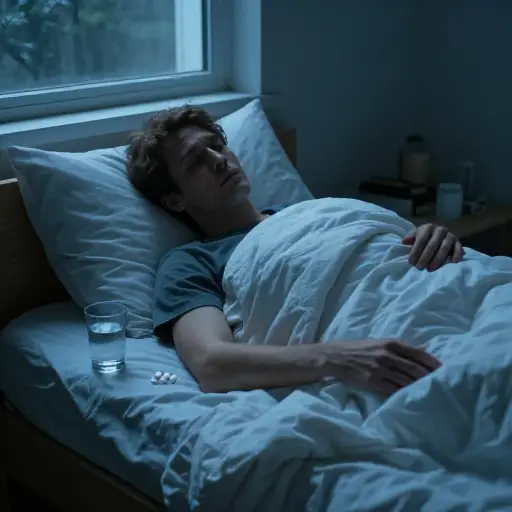 我一整天都感觉非常不舒服，所以早早就上床睡觉了。