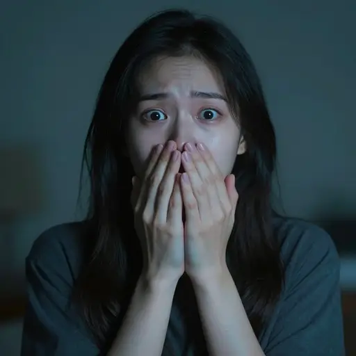她的兴奋迅速转变为恐惧。