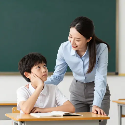 老师向困惑的学生温柔地解释了这个概念。