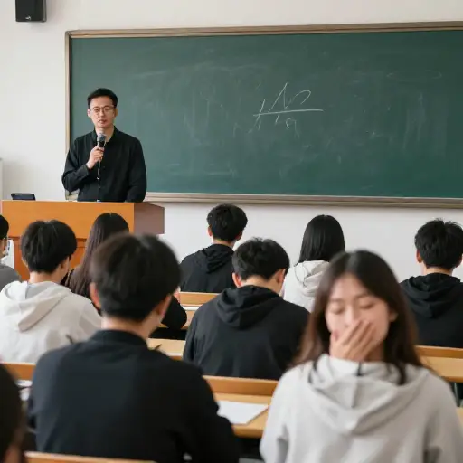 讲师乏味的演讲让听众打哈欠。