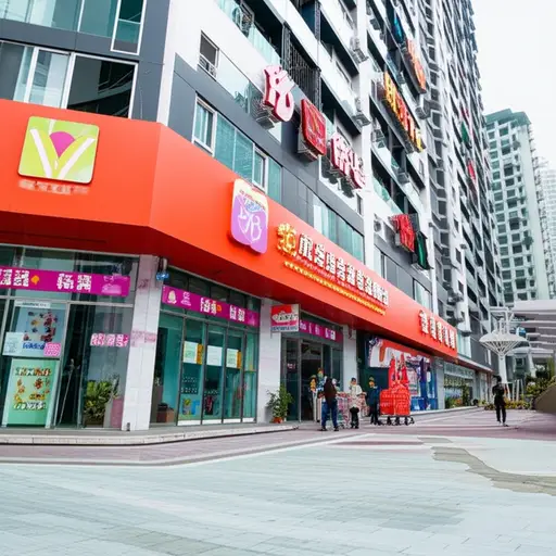 这家超市是我们社区最近的邻居。
