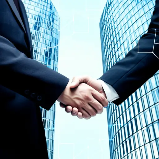 这两个公司建立了战略联盟以共同开发新技术。