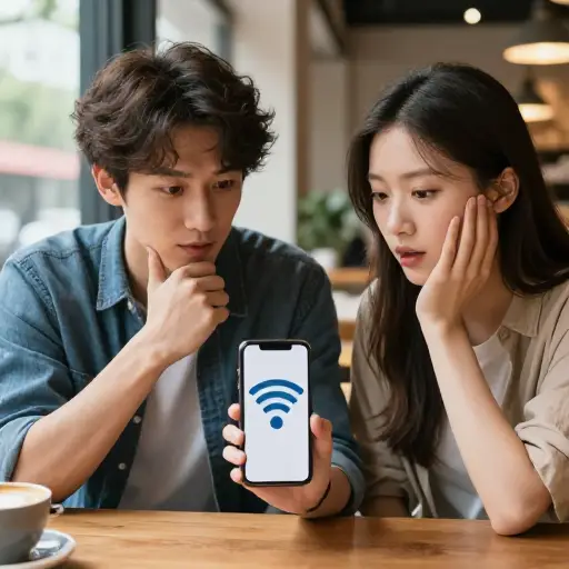 他解释了拥有Wi-Fi连接的有用性。