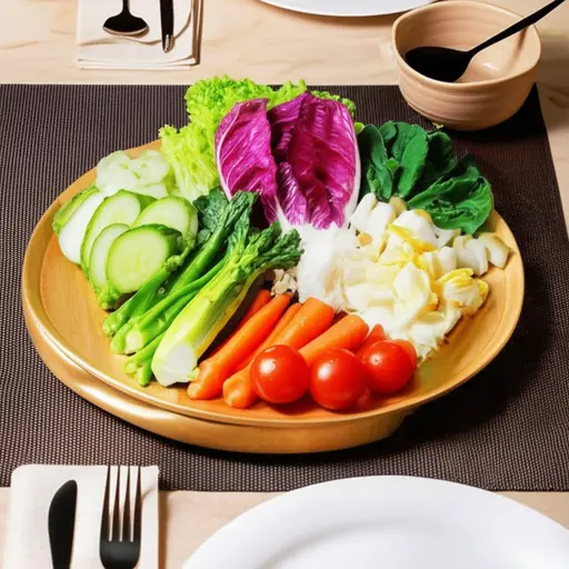 我每天晚餐都会吃一些蔬菜。