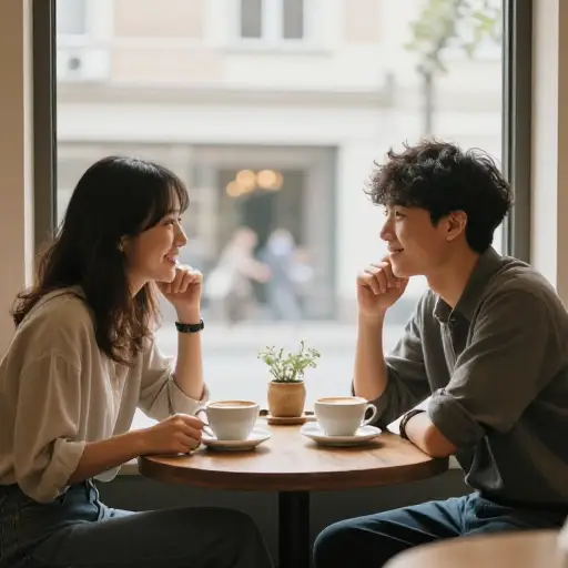 我们这些日子不常见面，但确实会偶尔约着喝咖啡叙叙旧。