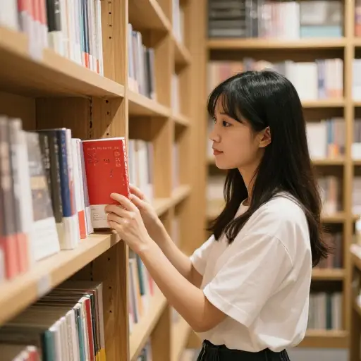 小说鲜红色的封面是它在书店里首先吸引她注意的原因。