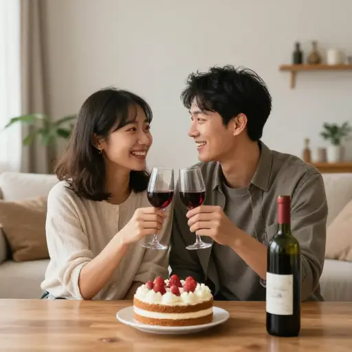 他们正在庆祝银婚纪念日。