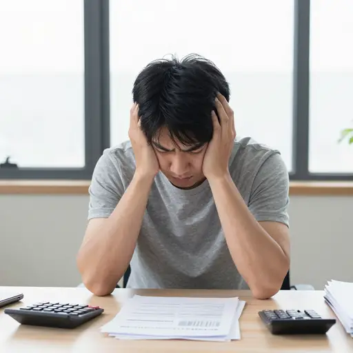 由于缺乏资金，他不得不中止这个项目。