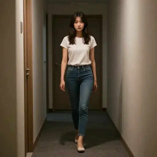 她试图在房子里悄悄走动，不吵醒任何人。