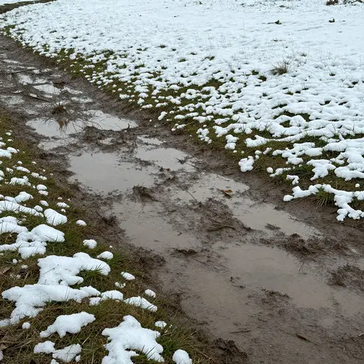 所有的雪都融化消失了。