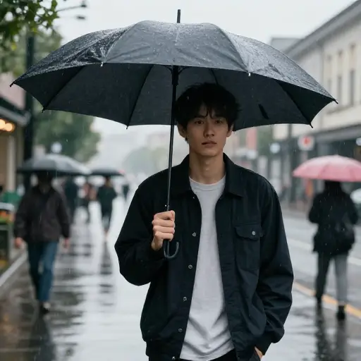幸好你今天早上带了伞。