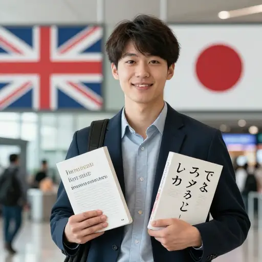 我能流利地说英语和日语。