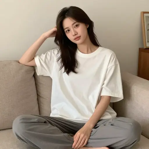 她的偏好是舒适而非时尚的衣服。