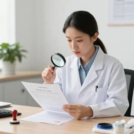 医生需要认证这份出生证明的真实性。